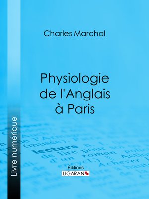 cover image of Physiologie de l'Anglais à Paris